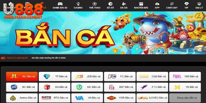 Sản phẩm bắn cá U888 xuất hiện năm 2016 nhận được nhiều đánh giá tốt
