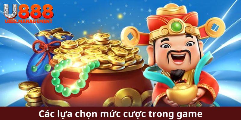 Các lựa chọn mức cược trong game