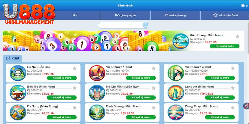 Sảnh TP Xổ Số U888 nổi tiếng